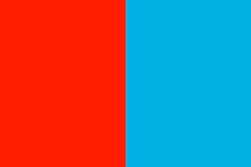 Farbperspektive: rot wirkt näher als blau
